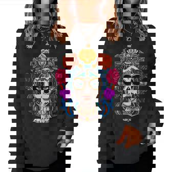 La Catrina Dia De Los Muertos Mexicano Para Es 2024 Sudadera Mujer - Regaloses