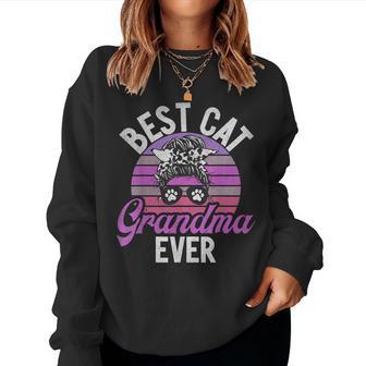 La Mejor Abuela De Gatos De La Historia Cat Grandma Sudadera Mujer - Regaloses