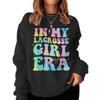 In My Lacrosse Girl Era Groovy Retro Women Sweatshirt - Thegiftio UK