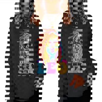 Leo Queen African American Loc'd Zodiac Sign Women Sweatshirt - Thegiftio