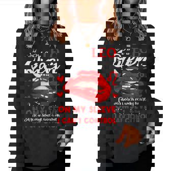 Leo Queen I'm Stronger July August Birthday Leo Zodiac Sign Women Sweatshirt - Thegiftio UK