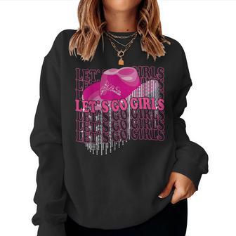 Let´S Go Girls Country Southern Western Leopard Cow Women Sweatshirt - Thegiftio UK