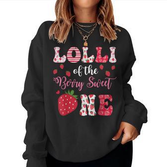 Lolli Of The Berry Sweet One 1St Birthday Party Women Sweatshirt - Thegiftio UK