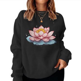 Lotus For Flower Graphic Women Sweatshirt - Thegiftio UK