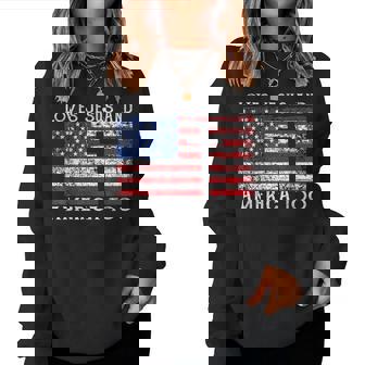Loves Jesus And America Too Usa Patriotic Christian Women Sweatshirt - Thegiftio