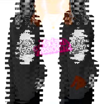 Madam President 2024 Cute Pink Kamala Harris Women Sweatshirt | Mazezy