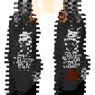 Maman Chat Cette Fille Aime Les Chats Humour Chat Sweat-shirt pour femme - Cadeauxyz
