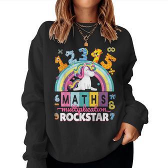 Maths Day Costume Outfit Idea For Girls Maths Rockstar Women Sweatshirt - Thegiftio UK