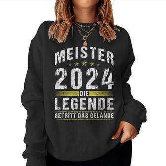 Meister 2024 Die Legende Beetritt Das Gelände Sweatshirt Frauen - Geschenkecke