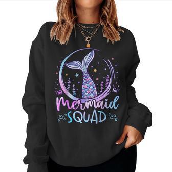 Mermaid Birthday Squad Party Girls Mermaid Women Sweatshirt - Thegiftio UK