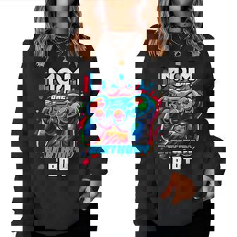 Mom Of The Birthday Boy Matching Video Game Birthday Party Women Sweatshirt - Thegiftio UK