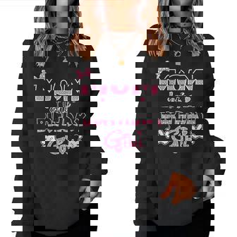 Mom Of The Birthday Girl Mouse Family Matching Women Sweatshirt - Thegiftio UK