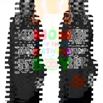 Mom And Dad Of The Birthday Boy Melon Family Matching Women Sweatshirt - Thegiftio UK