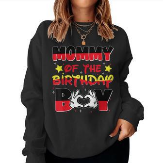 Mom And Dad Mommy Of The Birthday Boy Mouse Family Matching Women Sweatshirt - Monsterry AU