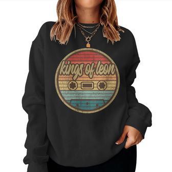 Musician Leons King Cassette Retro Circle 2000S Rock Vintage Women Sweatshirt - Thegiftio UK