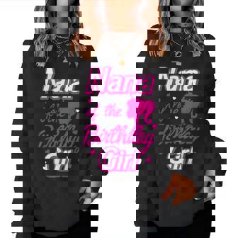 Nana Of The Birthday Girl Doll Family Party Decorations Women Sweatshirt - Thegiftio UK