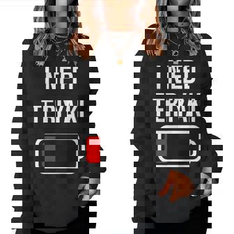 I Need Teriyaki Eat Cooking Chicken Food Teriyaki Women Sweatshirt - Monsterry