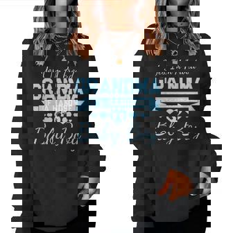 New Baby Announcement Boy 1St Time Grandma Women Sweatshirt | Seseable UK