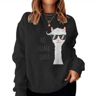 No Drama Lama Llama Sweatshirt Frauen - Geschenkecke