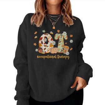 Occupational Therapy Fall Ot Ota Autumn Thanksgiving Women Sweatshirt - Thegiftio UK