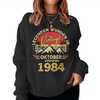 Oktober 1984 Männer Frauen 40 Geburtstag Limited Edition 40 Sweatshirt Frauen - Geschenkecke