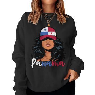Panamanian Girl Panama Flag Proud Panameña Women Women Sweatshirt - Thegiftio UK