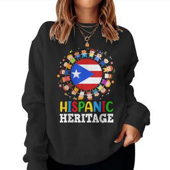 Hispanic Heritage Puerto Rico Flag Puerto Rican Boy Girl Kid Women Sweatshirt - Thegiftio UK
