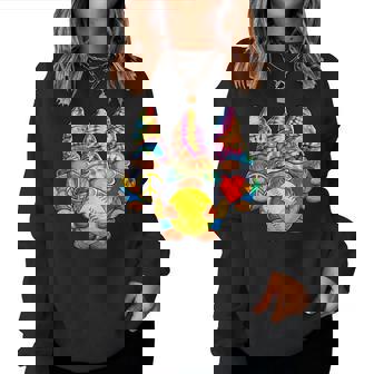 Peace Love Softball Tie Dye Gnomes For Girls Ns Mom Boy Women Sweatshirt - Monsterry