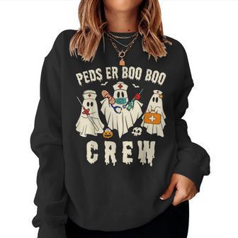 Peds Emergency Department Halloween Rn Er Pediatric Ed Nurse Women Sweatshirt - Thegiftio UK