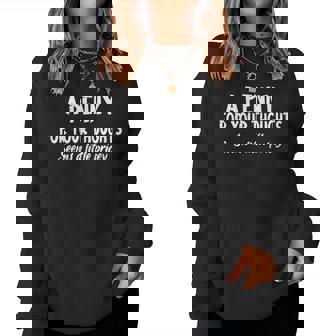 Penny For Your Thoughts Sarcastic Sayings Women Sweatshirt - Monsterry