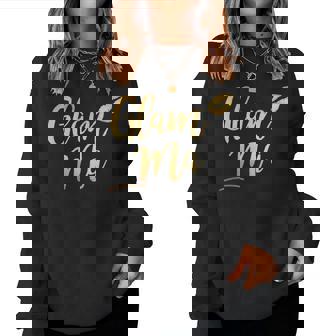 Perfect Glam-Ma Glamma Granny Grandma Gold Kiss Present Women Sweatshirt - Thegiftio