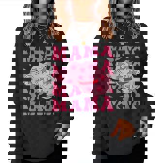 Pink Cowboy Hat Western Cowgirl Mama Groovy Country Mom Women Sweatshirt | Seseable UK