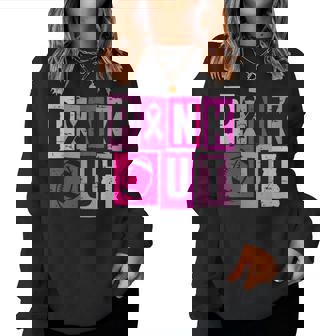 Pink Out Football Team Breast Cancer Awareness Month Womens Women Sweatshirt | Mazezy