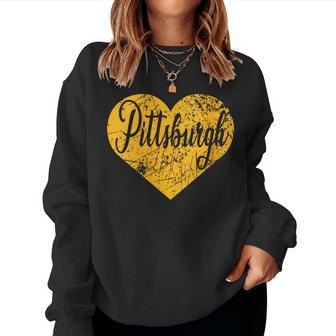 Pittsburgh Heart Women Sweatshirt - Thegiftio UK