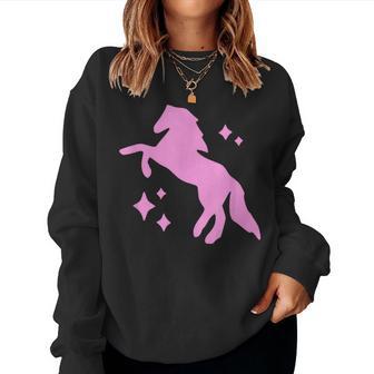 Pony And Heels Lover Pink Girls Clubs Disco Birthday Cowgirl Women Sweatshirt - Thegiftio UK