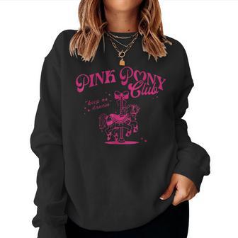 Pony And Heels Lover Pink Girls Women Sweatshirt - Thegiftio UK