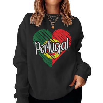 Portugal For Portuguese Heart Flag For Portugal Sweatshirt Frauen - Geschenkecke