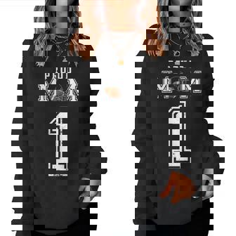 Proud Football Mom Number 1 Personalized Custom For Mom Women Sweatshirt - Monsterry