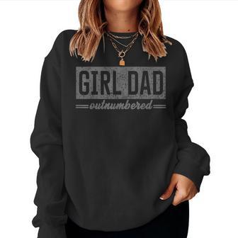 Proud Girls Of Dad For Fathers Day Father Of Girls Women Sweatshirt - Thegiftio UK