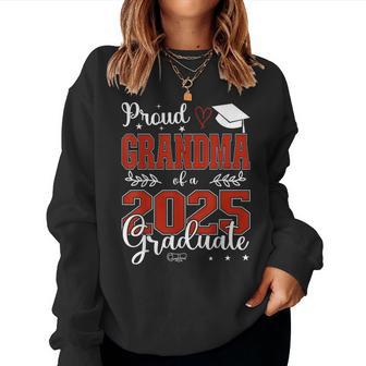Proud Grandma Of A Class Of 2025 Graduate For Graduation Women Sweatshirt - Thegiftio UK