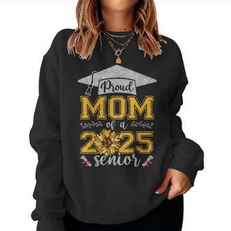 Proud Mom Of A Class Of 2025 Senior Graduate Women Sweatshirt - Thegiftio UK