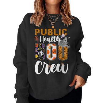 Public Health Boo Crew Halloween Matching Nurse Women Sweatshirt - Thegiftio UK