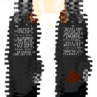 The Purpose Fotr This Post Menopausal Woman Harris Walz 2024 Women Sweatshirt | Mazezy