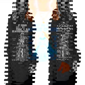 Put On The Armor Of God Christian Bible Verse Jesus Warrior Women Sweatshirt - Monsterry