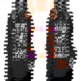 There's Some Horrors In This House Halloween Women Women Sweatshirt - Thegiftio UK