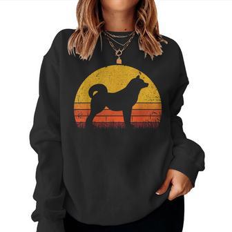 Retro Akita Inu Dog Mom Dog Dad intage Akita Inu Sweatshirt Frauen - Geschenkecke