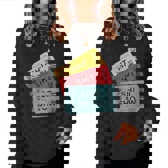 Retro Sarcastic Tickets To The Shit Show Women Sweatshirt - Monsterry