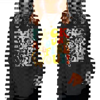 Retro Groovy Fuck Around And Find Out Fafo Sayings Women Sweatshirt - Thegiftio