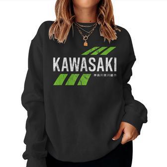 Retro Vintage Kawasaki Green City For Or Women Women Sweatshirt - Thegiftio UK