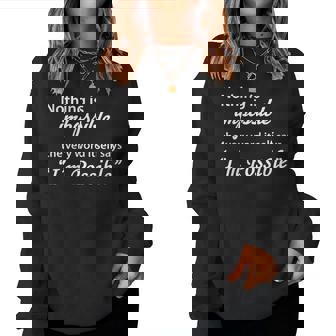 Rien N'est Impossible Le Mot Lui-Même Dit Que Je Suis Possible Sweat-shirt pour femme - Cadeauxyz